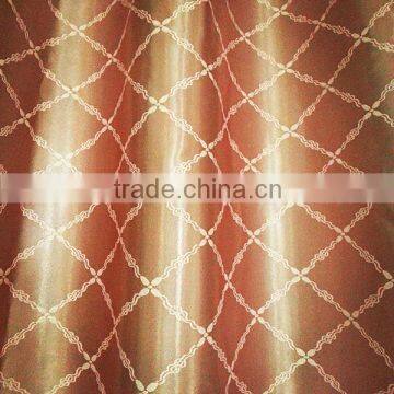 customized window curtain fabric, jacquard fabirc 012 fire retardant blackout fabric for bedroom