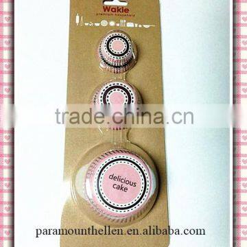 Plastic tube cup cake package for supermarket cupcake cases baking cups
