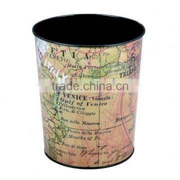 Colorful Round Metal Tin Bucket With Handle