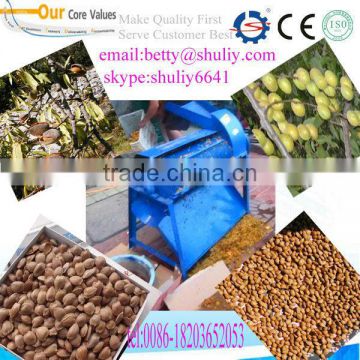 automatic apricot apricot flesh separator/good quality almond shelling machine fruit seed separator machine