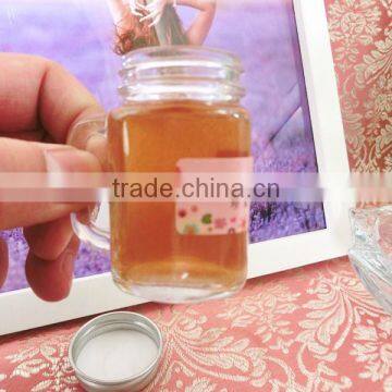 1 oz/30ml mini clear glass material empty cup with handle