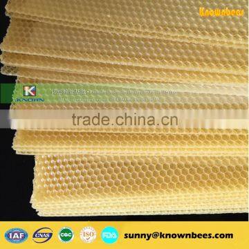 Supply Pure Yellow Beeswax Comb Wax Foundation Sheet