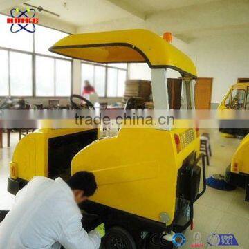 Cement floor carbon brushes cleaning sweeper