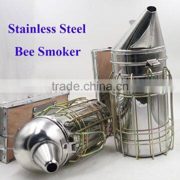 Several Types bee smoker with stainless steel conical head bees smoker for sale