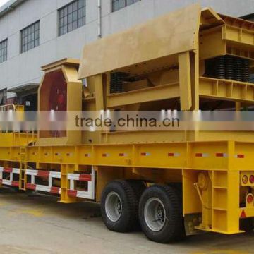 Trailer-Mounted 150-200T/H Mobile Ore Crushing Plant for Sale