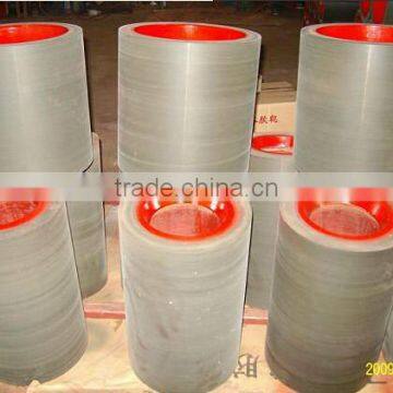 14 inch aluminum drum gray PU rice rubber roller for rice huller