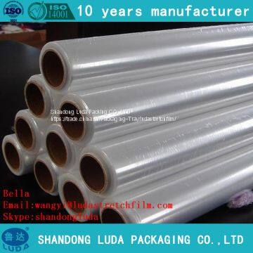 Environmentally friendly handmade LLDPE packaging stretch wrap film roll