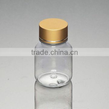 Empty Transparent PET Pill Bottle