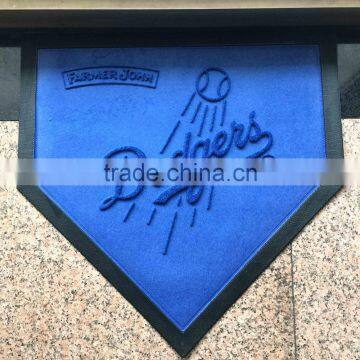 NFL Dodgers Team Embossed Rubber Logo Floor Mat