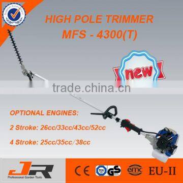 2-stroke 52cc multi tool long pole headge trimmer