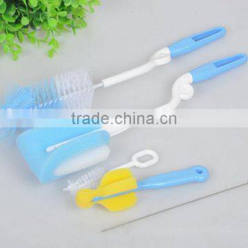 t pp/nylon baby bottle brush + pacifier clean brush set