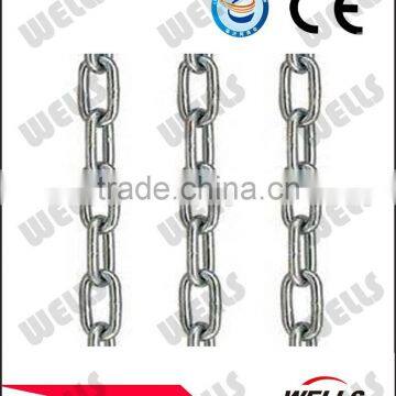 Grade43 raw material galvanized iron link chain