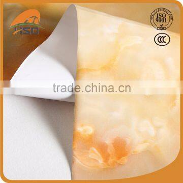 Cold Lamination Membrane Sheet Marble Design High Gloss Pvc Self Adhesive Film