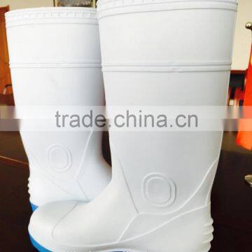 Ladies gumboot pvc safety boots knee shoes