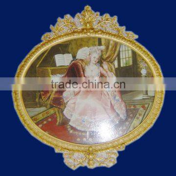 European Framed Mural,Home Decorative Ceramic Wall Mural, Hand Painted Wall Mural, Home Decoration Mural photo-5