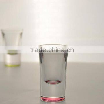 Anhui Factory FDA Inspection Wholesale Bottom Colored Wine Shot Glass photo-3
