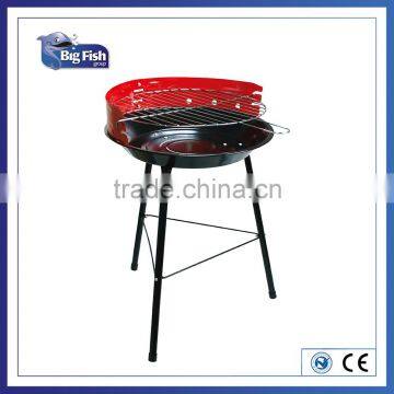 Kettle BBQ with steel facility grill