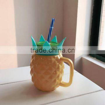 pineapple shaped drinking glass jars 480 ml 16 ounce