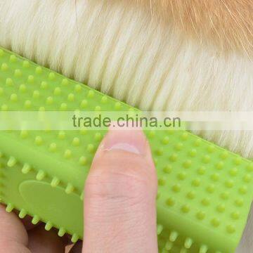 CY064 Pet Comb Mucous Wool Implement Silicone Brush Cat and Dog Fur Cleaner Pets Hair Comb photo-5