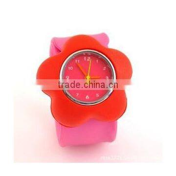 Fashion and Cute kids silicon slap watch