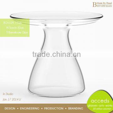 2014 New Fancy Borosilicate Glass Wedding Candlestick photo-3