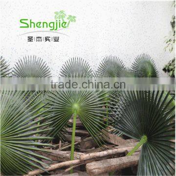 SJLJ013735 cheap artificial leaves UV resistant artificial palm tree leaves