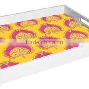 High quality best selling Acrylic lacquered serving Rectangle Tray from Vietnam