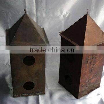 Antique Bird House,Bird Houses,Metal Bird House,Iron Bird House,Decorative Bird House,Hanging Bird House