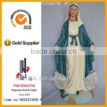 36 Inch Virgin Mary Religious Items Our Lady Of Grace Resin Statues photo-4