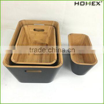 Bamboo Stacking Storage Boxes Kitchen Storage Boxes Homex BSCI/Factory photo-4