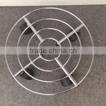 Home Removable Metal Flower Shelf Plant Trolley Wheel Flower Shelf photo-3