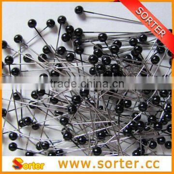 38*0.6mm colorful pearl head pin hot sale pearl straight head pin