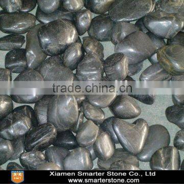 Polished Black Pebble Stone