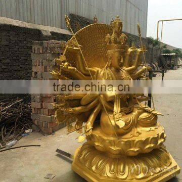 Bronze Sculpture Thousand Hand Buddha Kuan Yin Statue photo-2