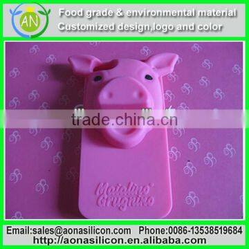 3D Cute Pig Silicone Soft Case Cover For Mobile cell Phone