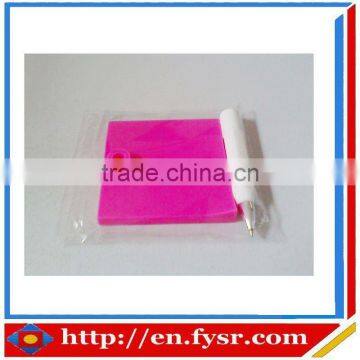 Chine supplier silicone erasable memo pad with OPP bag packaging