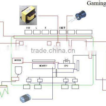 Game machine inductor