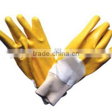 100% Cotton Jersey or Interlock Lining Nitrile Coating Smooth Finish Glove