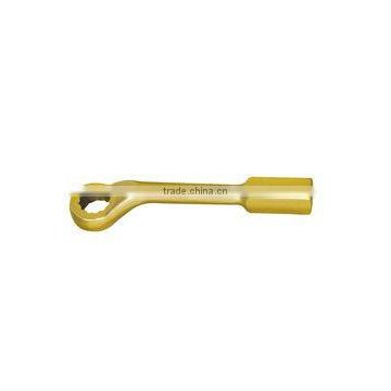 Offset Slogging Box Wrench (Amercian Type) 24~130mm Hammer Striking Spanner Al-Br Be-Cu Non Sparking Hand Tools