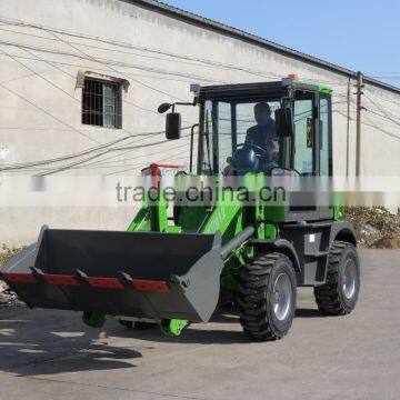 new type huizhong ZL-12 small wheel loader for sale HZM912 with bigger cabin space