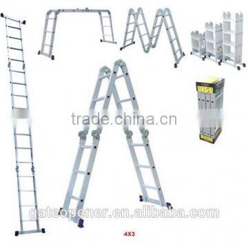 Aluminum Folding Scaffold Multi-Purpose Ladder 12.5-Feet / 350 lb