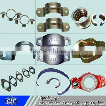 Pipe clamp used for pipeline valve, metal casting,ductile iron pipe fittings,cnc machining parts