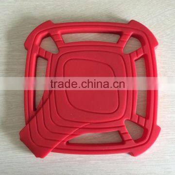 Wholesale Food Grade Silicone Trivet Mat With Spoon Rest Silicone Pot Mat photo-4
