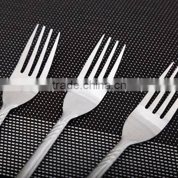 High Quality Silver Stainless Steel Cake Fruit Forks Fully Stock photo-2