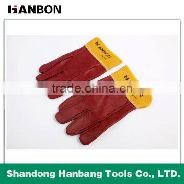 Professional Welding Goves With High Quality of 11'' and 18'' Yellow Color photo-3