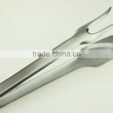 39010 Stainless Steel Kitchen Tongs BBQ Grill Food Salad Tongs Fork Tong photo-2