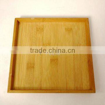 Custom bamboo tray with handle