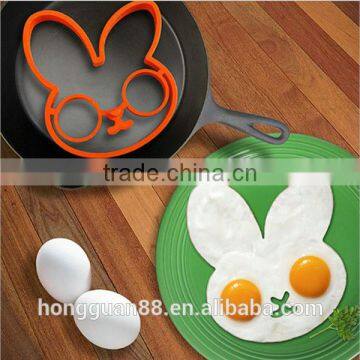 Silicone Rabbit Bunny Egg Mold Shaped Fried Breakfast Funny Cooking Tool kitchen