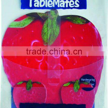 Table mat set with fruit shape