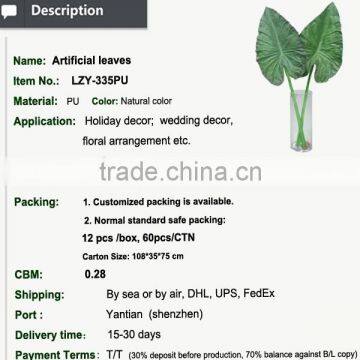 Wholesale Artificial Palm Tree Leaves Big Leaves for Decoration PU Leaves photo-2
